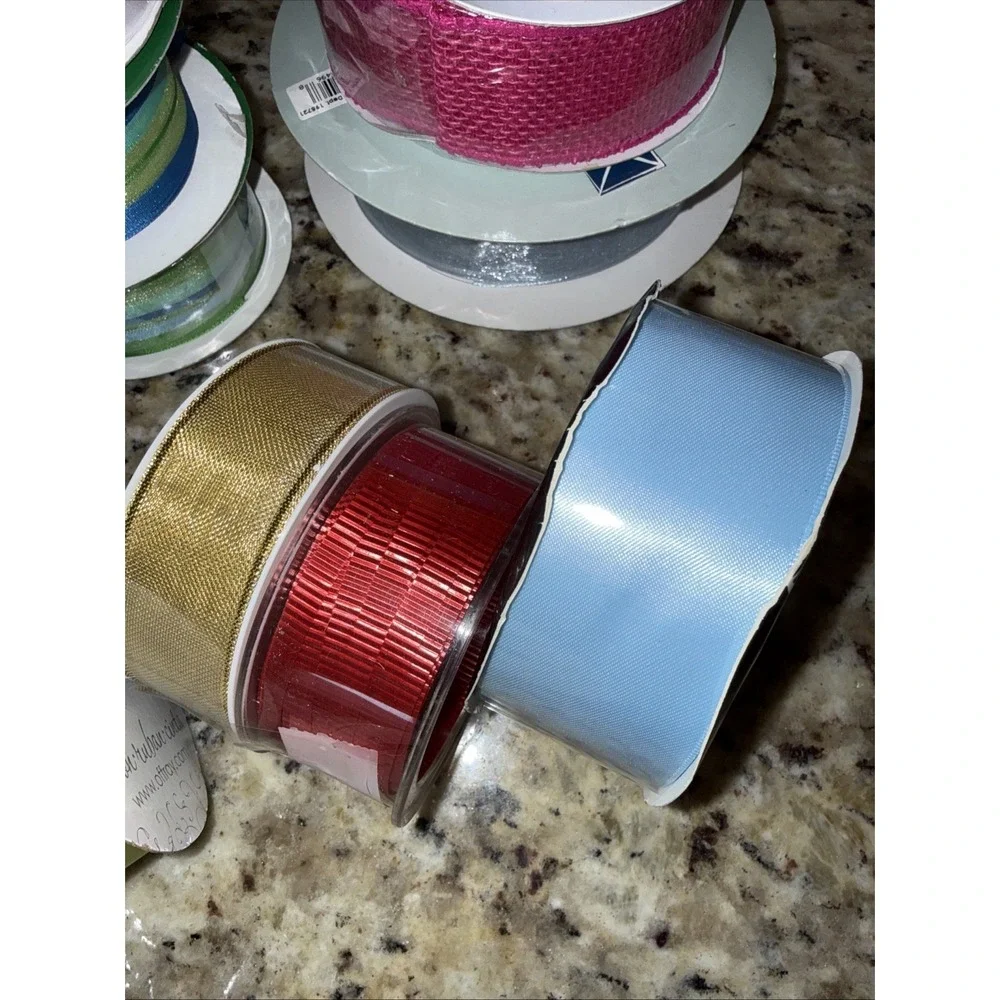Ribbon‎ Bundle 27+ Rolls, Mesh New Crafting, Wreath Making Gifts  Variety 5536
